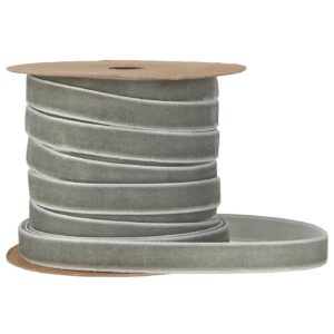 Stuha Velvet 10m Grey
